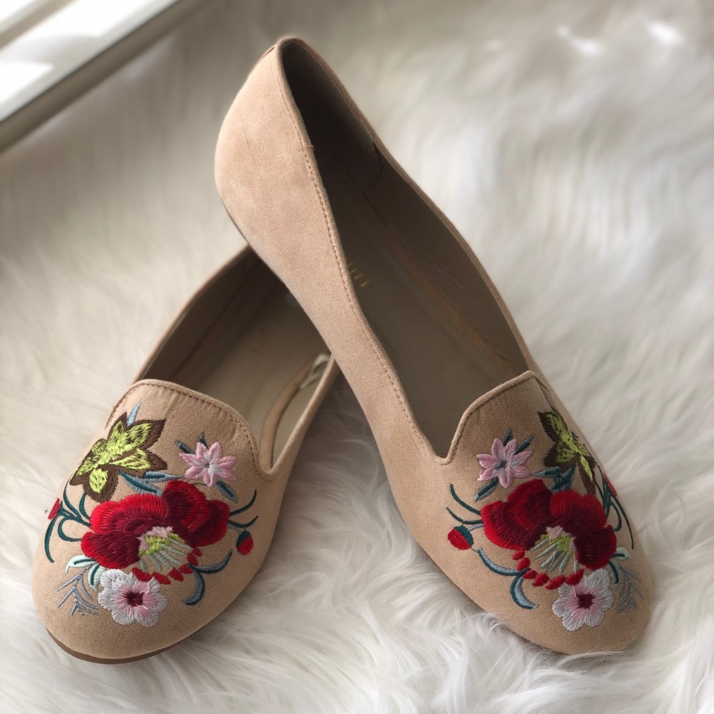 MADDEN GIRL HONEY > suede embroidered flats